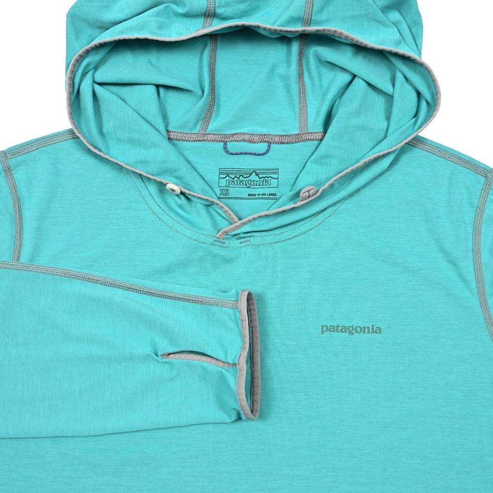 Patagonia Mens Pullover Tropic Comfort Hoodie II Aqua Moisture Wicking XS - Picture 5 of 8